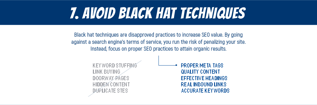 Essential SEO Tips 07 - No black hat