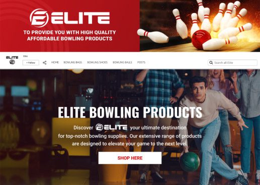 Amazon Storefront for Bowling Ball Factory