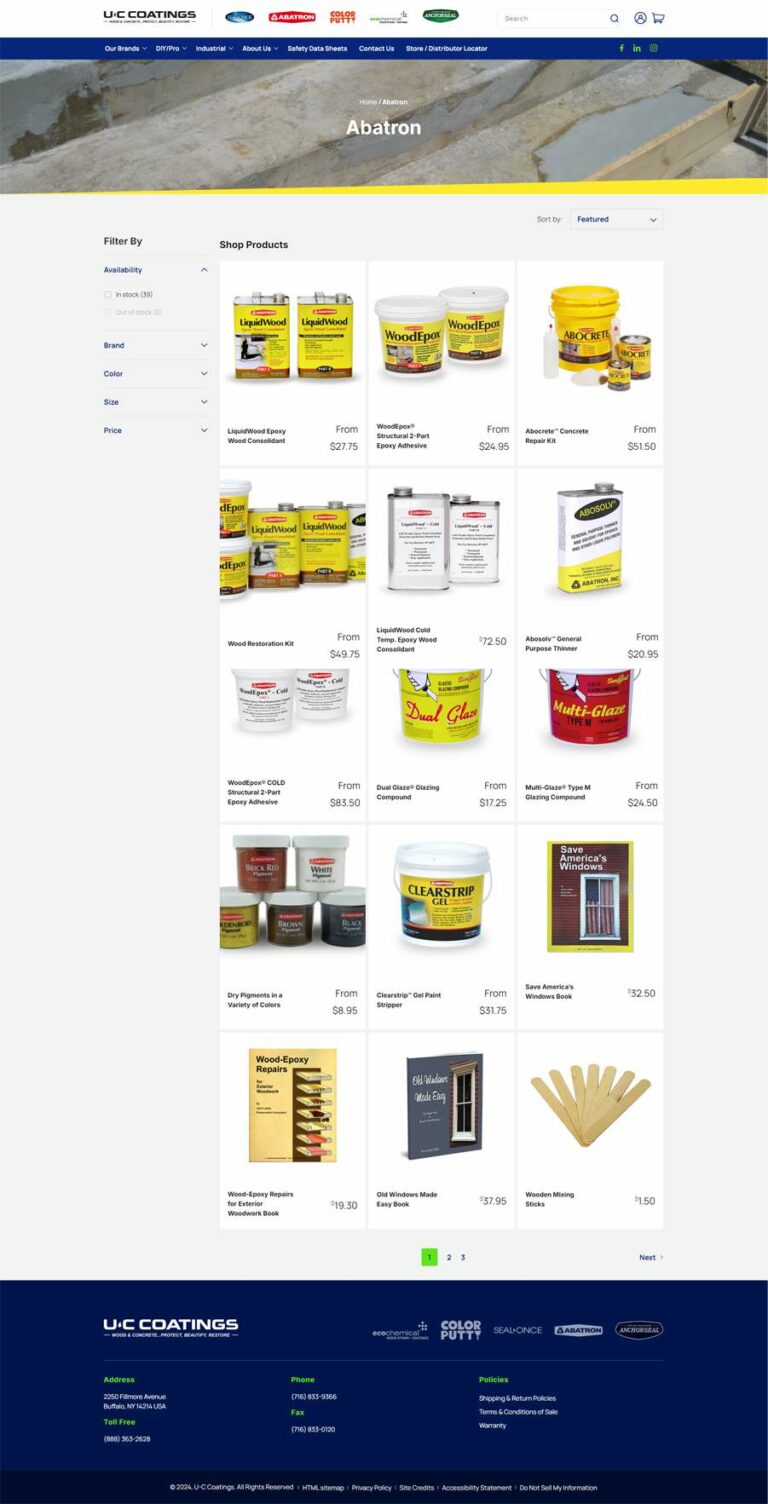 Collection Page for U-C Coatings
