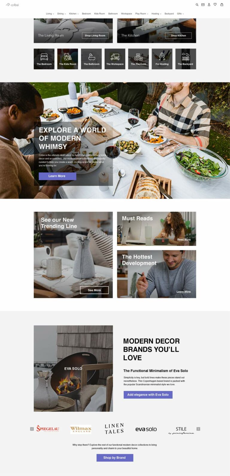 Trend Section Page for Cribsi’s website