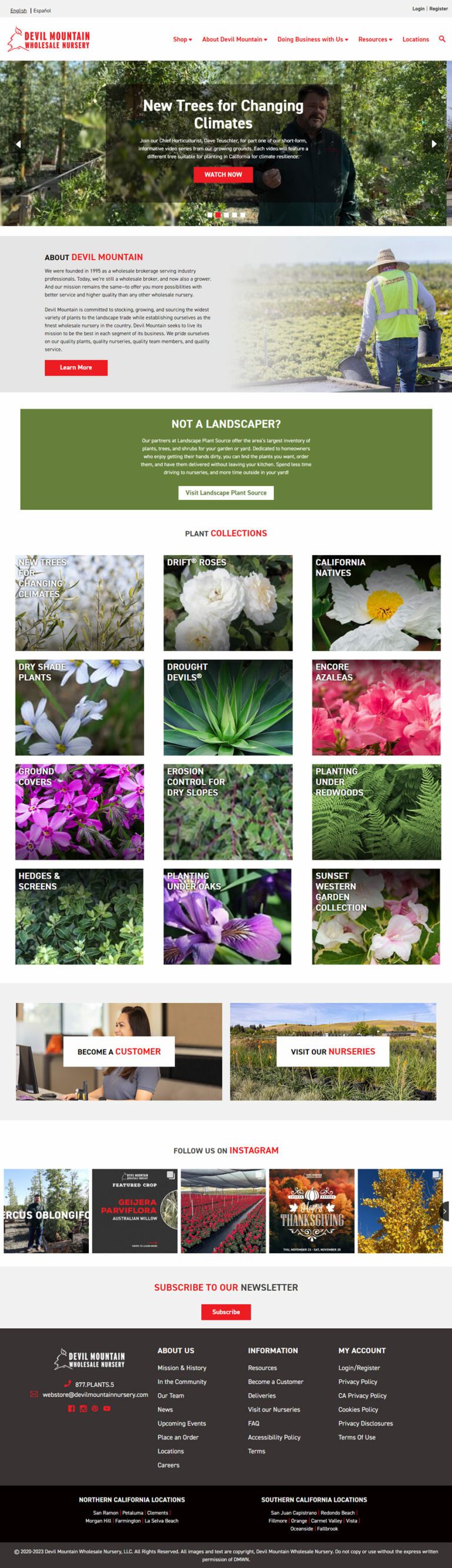 Devil Mountain Nursery Home Page