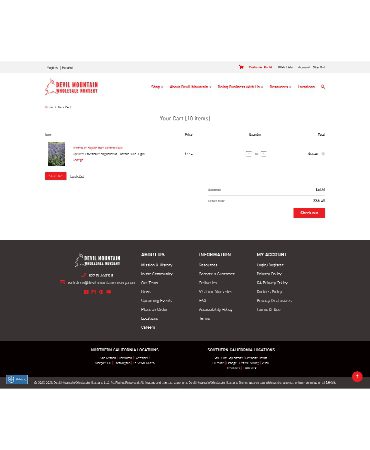 Devil Mountain Nursery Shopping Cart