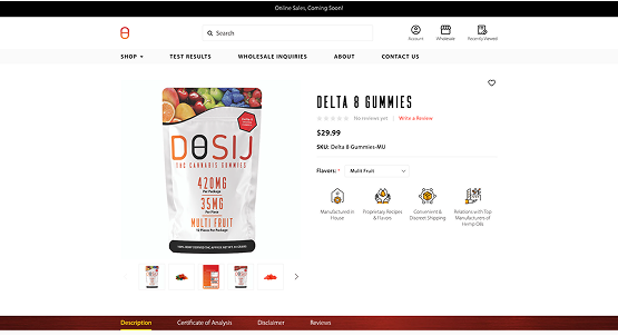 Product page for Dosij LLC
