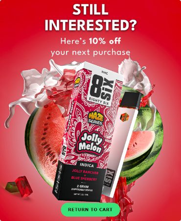 Abandoned Cart Still Interested Email Header with 10% Coupon for Eighty Six Brand