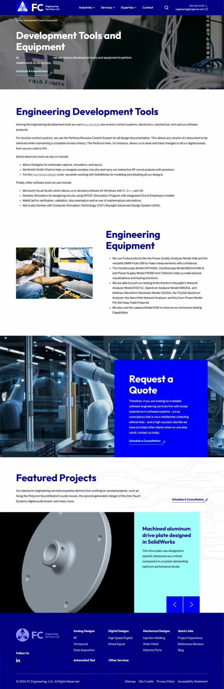 Home page for FC Engineering