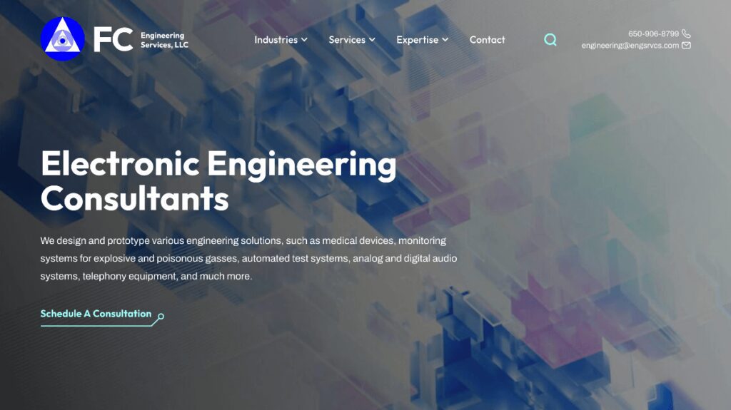 FC Engineering homepage screenshot