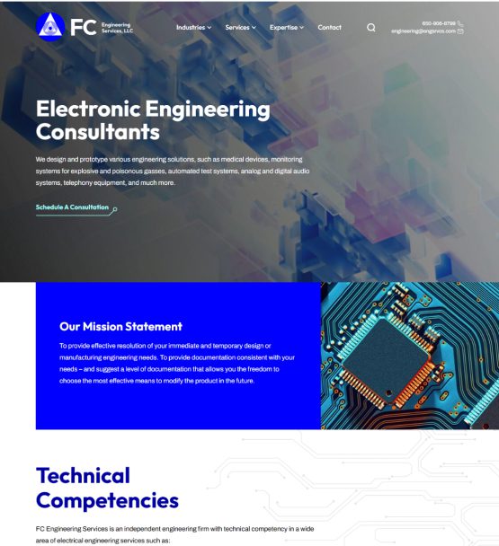 FC Engineering Home Page Contact Banner