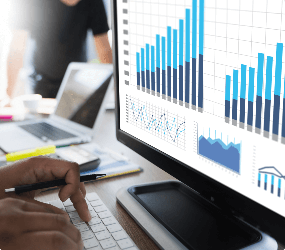 bar chart showing growth