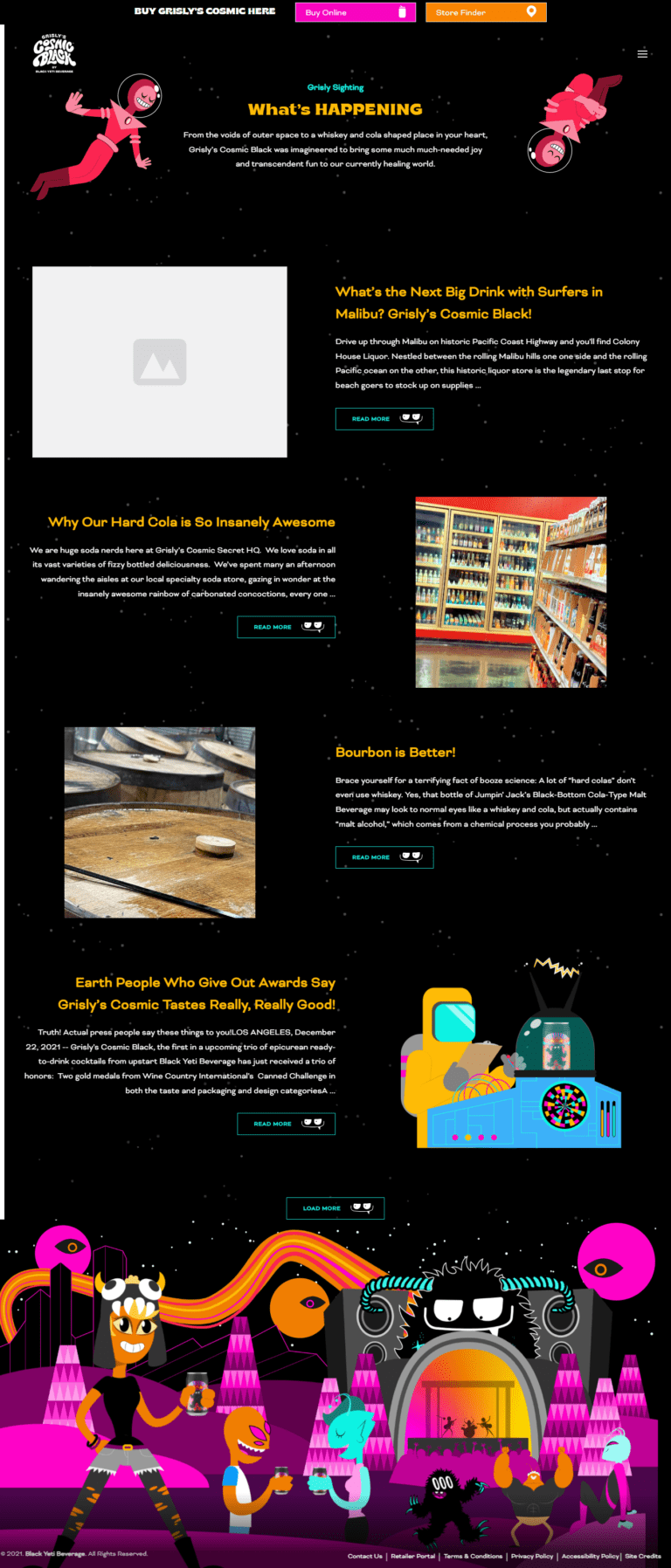 Grisly’s Cosmic Black Sightings Page