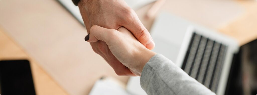 Handshake between 2 parties