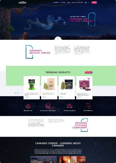 Trending Products shown on LoFi Delivery home page
