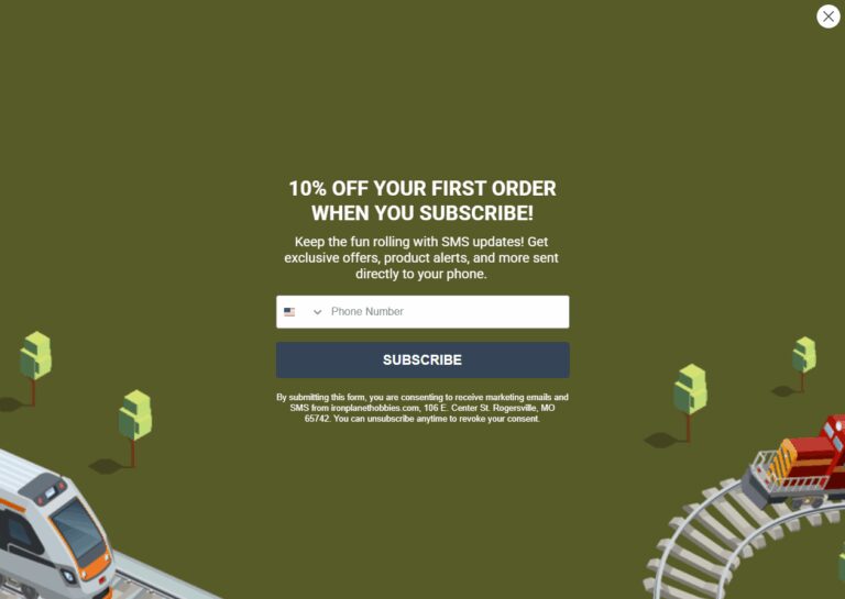 Iron Planet Hobbies Email Subscription