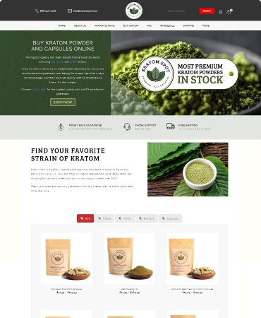 Buy Kratom Online Page for Kratom Spot