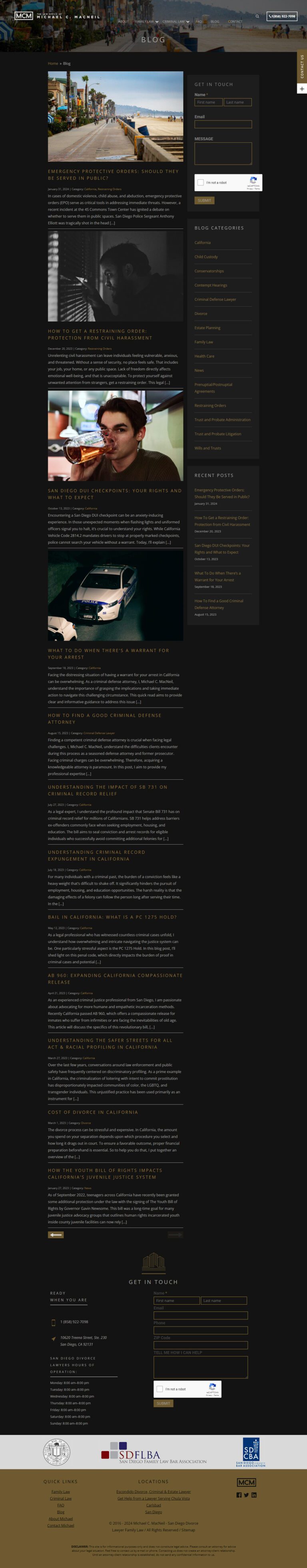 Blog Post landing page for Michael C. MacNeil Law Firm