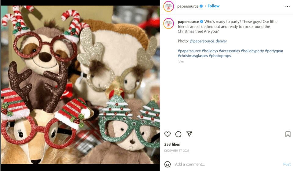 Paper source Christmas post