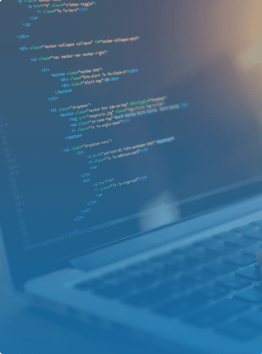 laptop screen with code