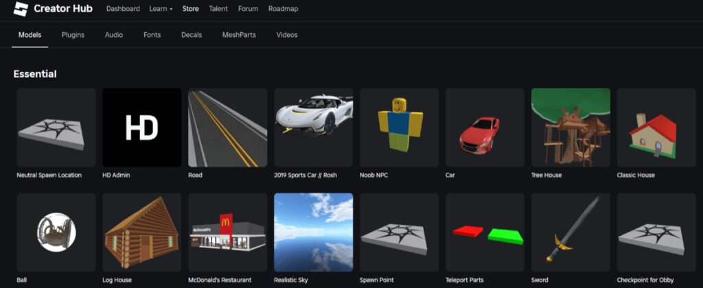 Roblox’s Creator Hub