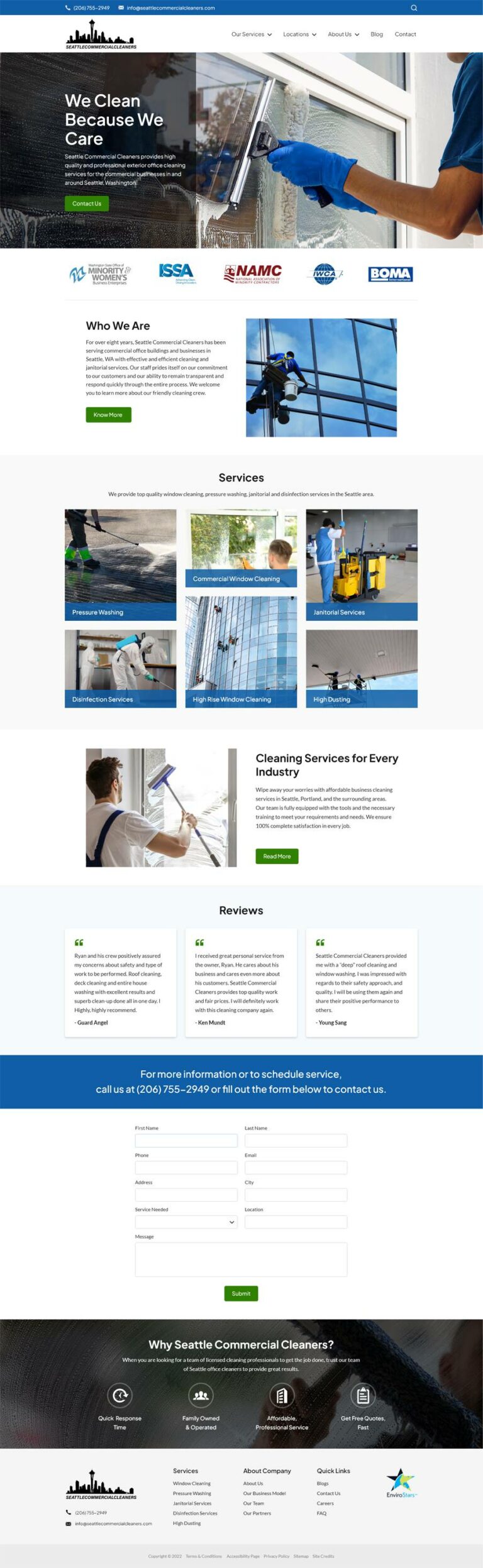 Seattle Commercial Cleaners Home Page