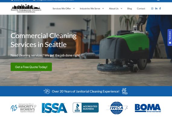 Home page showing Seattle Commercial Trust Icons