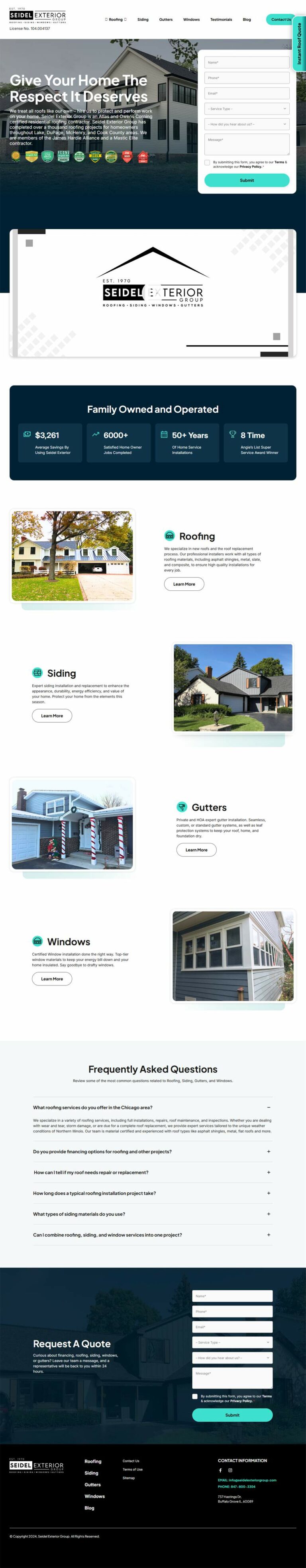 Seidel Exterior Group Home Page