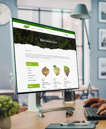 Desktop view of Greg’s Botanical Shop Now Page