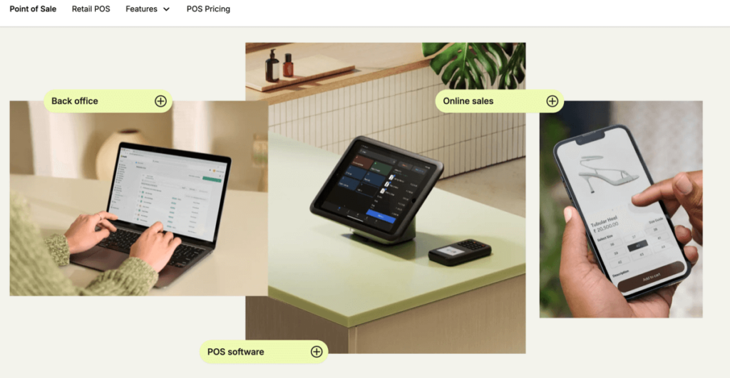 Shopify POS deployed on three devices