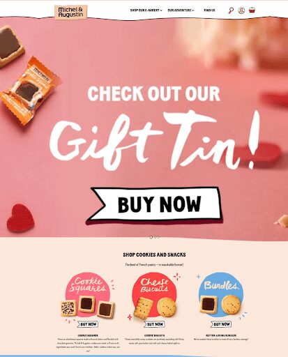 A Shopify custom theme for an ecommerce bakery
