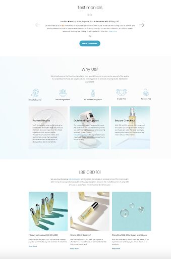 A Shopify custom theme for a skincare store
