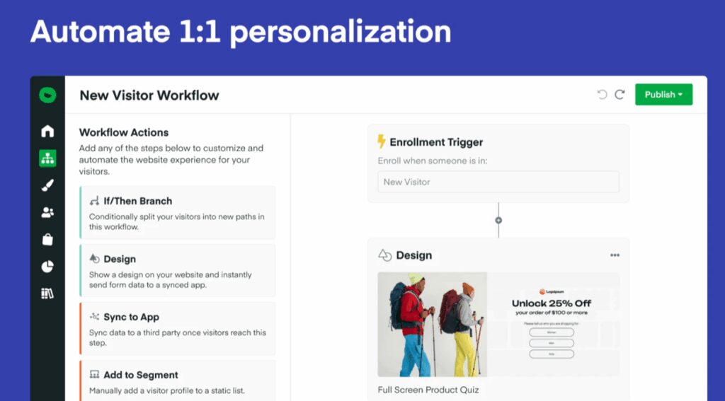Shopify ecommerce app for personalization