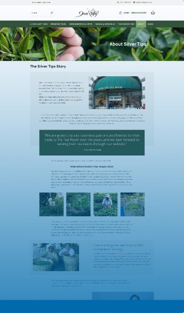 Silver Tips Tea About Us Story