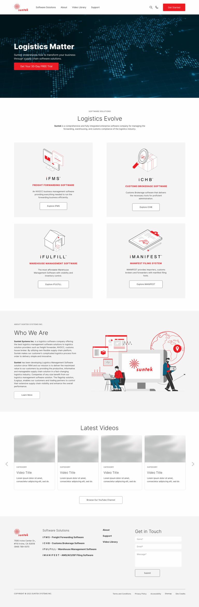 Suntek Solutions Home Page