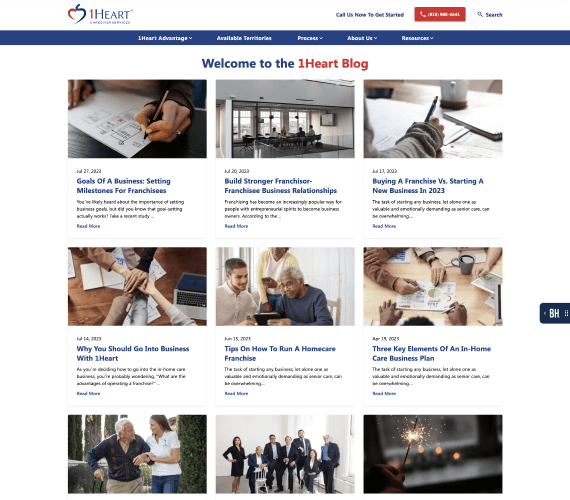 Welcome to the 1Heart Blog Posts Page