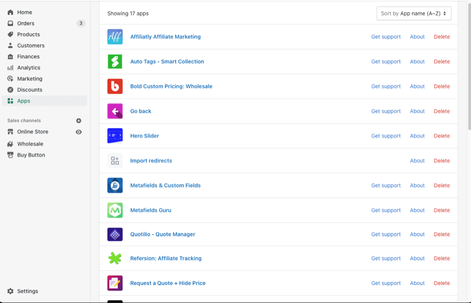 apps displayed on Headless Shopify