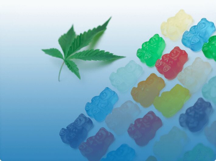 An assortment of cannabis gummies.