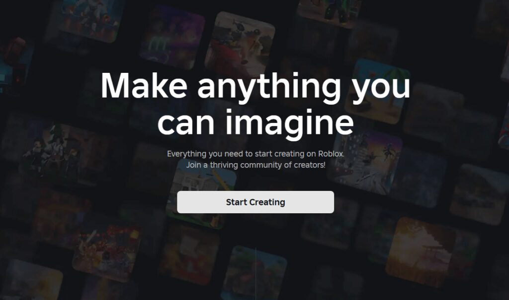 Banner advertising Roblox’s Creator Hub experiences