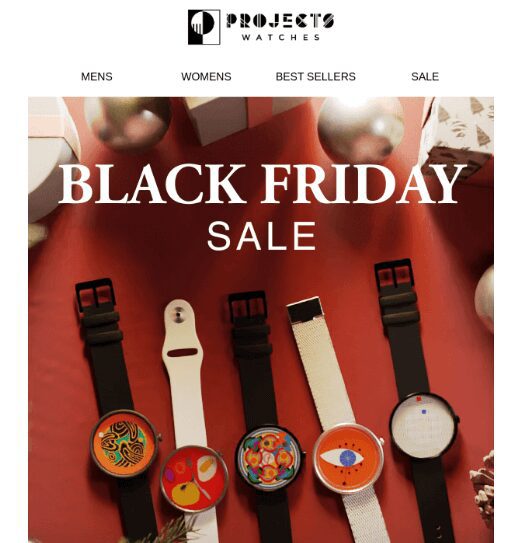 a Black Friday email about watches
