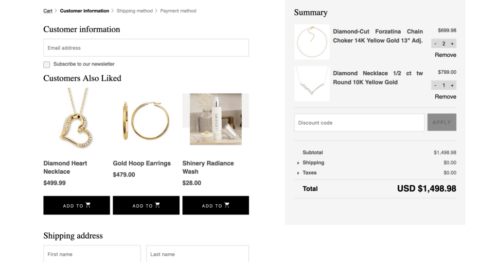 Checkout Unleashed post-purchase upsell