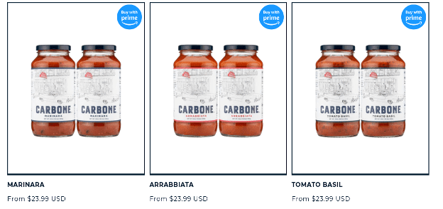 A Buy With Prime collection page