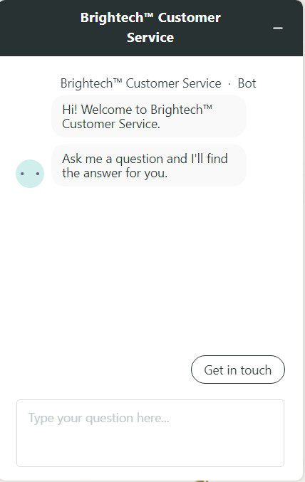 a customer service chatbot on Shopify