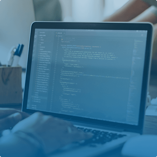 laptop showing Wix code