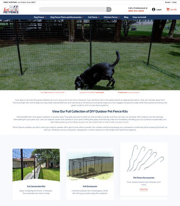 Old Home Page for Easy Pet Fence