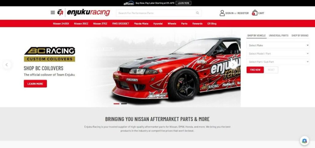 The Enjuku Racing homepage