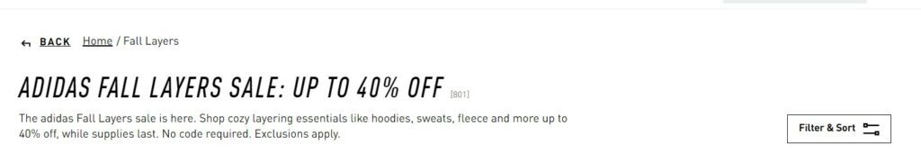 a fall sale offer banner for 40% off