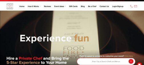 Food Fire Knives Homepage