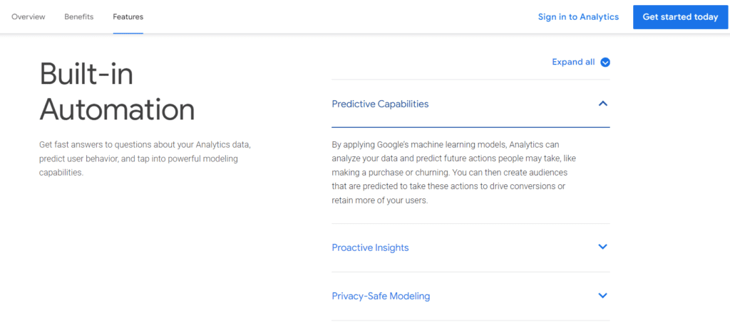 google-analytics-automation-page