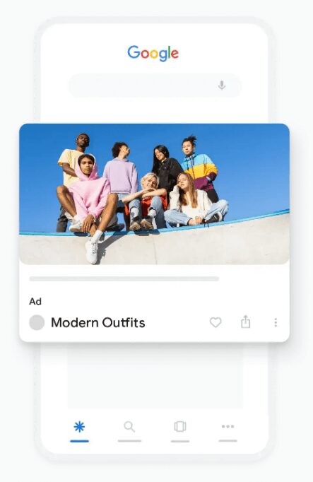 a Google Discovery ad