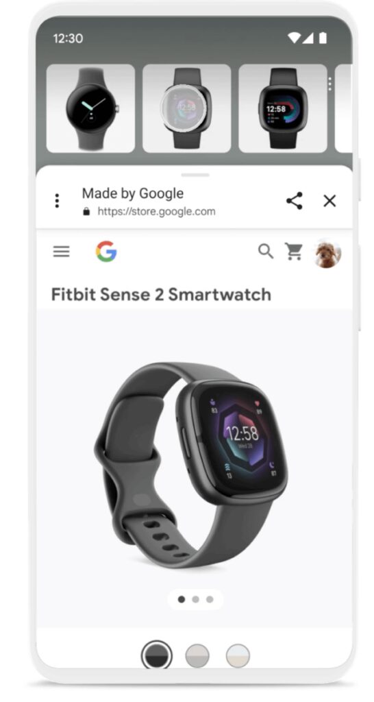 Google feed ad for a Fitbit