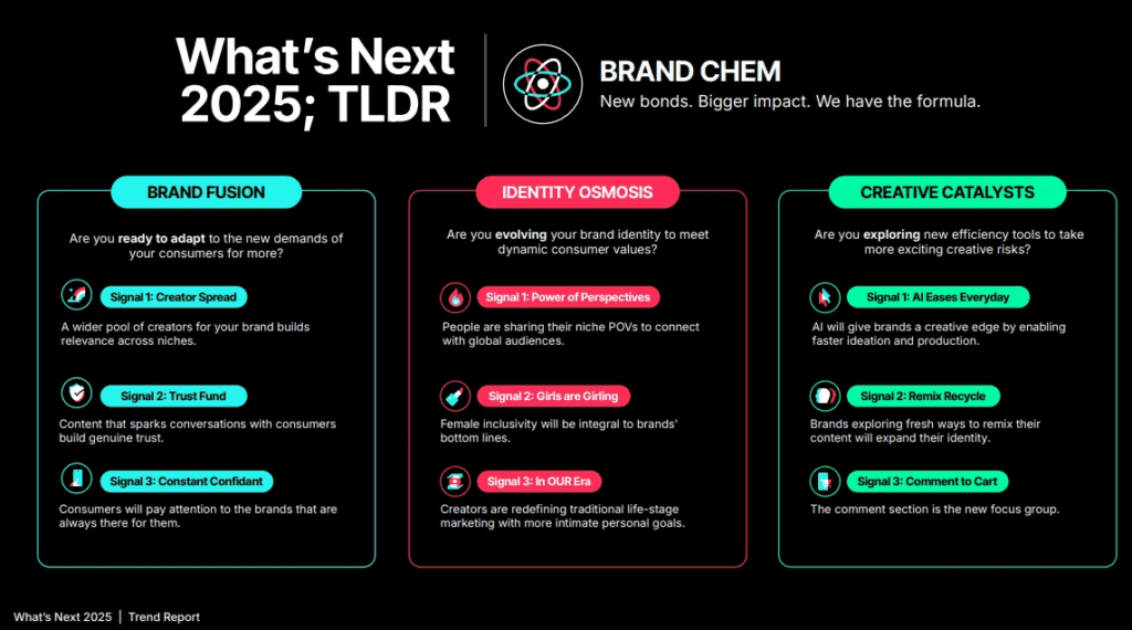 infographic about TikTok’s What’s Next 2025 Report