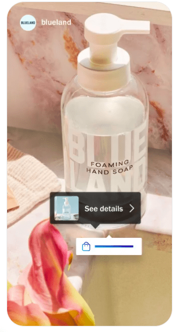 Instagram tagged products