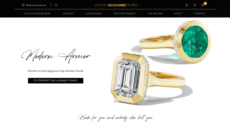 Lindsey Scoggins website homepage